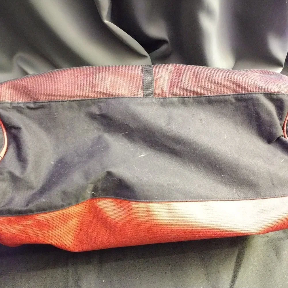 Vintage 90s Nautica Competition Duffle Gym Bag Red